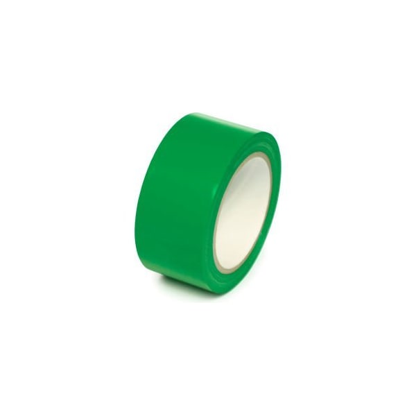 Top Tape And Label Floor Marking Aisle Tape, Green, 2"W x 108'L Roll, PST211 PST211 Zoro